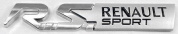 Шильдик автомобильный SHKP Renault Sport серебро пластик