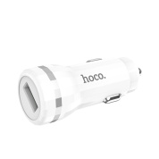 ЗУ-прикуриватель "Hoco Z27A" c одним USB портом и поддержкой быстрой зарядки QC3.0 белый