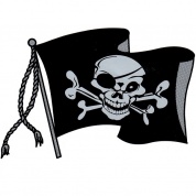 Виниловая наклейка Пиратский флаг VRC 490