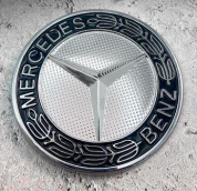 Шильдик автомобильный SHKP Mercedes S серебрянный пластик