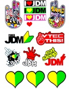 Комплект светоотражающих наклеек  PKTM 003 "JDM"