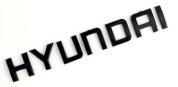 Шильдик эмблема автомобильный SHKP Hyundai B черный пластик
