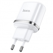 ЗУ сетевое Hoco N4W Aspiring 2 гнезда USB 2.4A белый