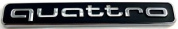 Шильдик эмблема автомобильный SHKP Quattro SM серебро пластик