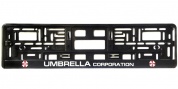 Рамка под номерной знак "Umbrella" RG150А печать, черная