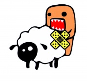 Светоотражающая наклейка JDM Домокун с овцой JDM0148