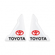 Защита углов дверей автомобиля Toyota / Тойота ZDU 018 уголки прозрачные, комплект 2 шт.
