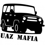 Виниловая наклейка УАЗ мафия VRC 727