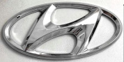 Шильдик эмблема автомобильный SHKP Hyundai SO серебро пластик