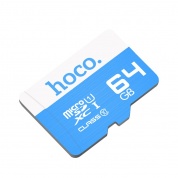 Высокоскоростная карта памяти "Hoco micro-SD-64", класс 10, для мобильных устройств, видеорегистраторов, трансмиттеров, устройства GPS