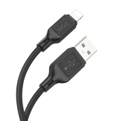 Кабель "Hoco X90IP USB-Apple черный" 2,4A длина 1M