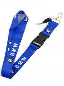 Шнурок для ключей БМВ синий TTK011B тканевый
