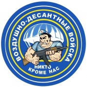 Виниловая наклейка Круг ВДВ солдат VRC 254-4
