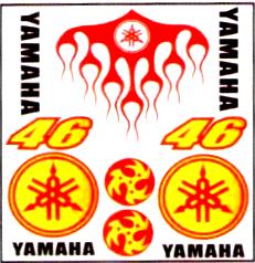 Комплект светоотражающих наклеек Ямаха PJT 071-01 11 шт