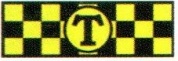 Комплект магнит Молдинг Такси TMA 6615 желтый 2 полосы