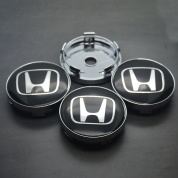 Колпачки на ступицу Хонда/Honda NZDK 019, пластик, металл, 4 шт.
