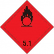Виниловая наклейка Опасный груз (окисляющиеся вещества) GRC 6665