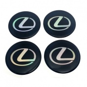 Силиконовые наклейки на диски Lexus NND 014 голографические 4 шт