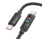 Кабель Hoco U126TTB 100w charging data cable Type-c to Type-c черный