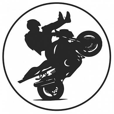 Виниловая наклейка Мотоциклист №2 VRC 605-01