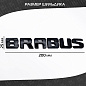 Шильдик автомобильный SHKP Brabus Silver серебристый пластик