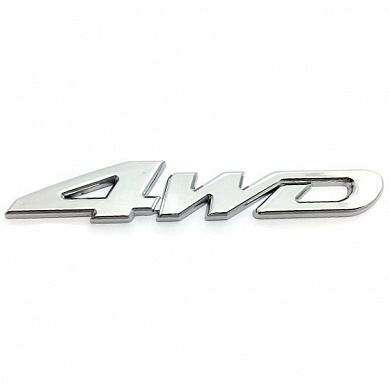 Шильдик 4WD SHK 029 металлический хром