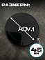 Наклейки на диски NZD4 101 "Adv.1" черный металл d 45мм