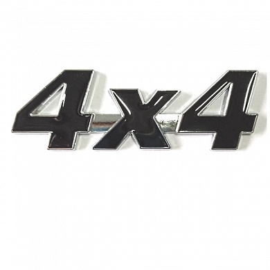 Шильдик 4X4 черный SHK 030-01 металлический
