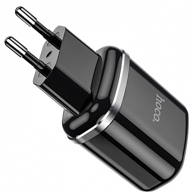 ЗУ сетевое Hoco N4 Aspiring 2 гнезда USB 2.4A черный