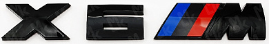 Шильдик автомобильный SHKP X6M B черный пластик