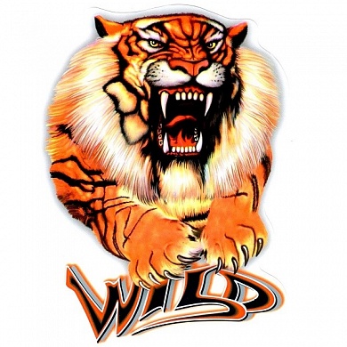 Виниловая наклейка Тигр тату №2 VRC 468-02