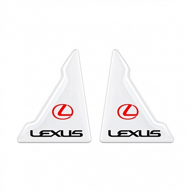 Защита углов дверей автомобиля Lexus / Лексус ZDU 015 уголки прозрачные, комплект 2 шт.