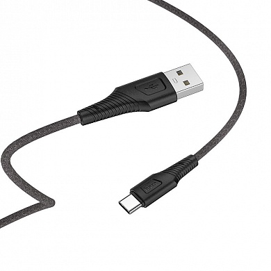 Кабель USB на Type-C X58 зарядка и передача данных, черный