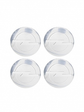 Наклейки на диски Опель NZD6 014 хром, металлические, 60мм, 4 шт