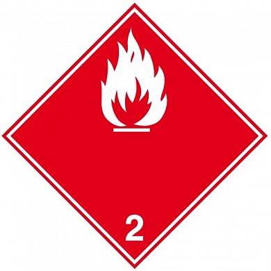 Виниловая наклейка Опасный груз (легковоспламеняющиеся газы) GRC 6663