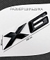 Шильдик, эмблема автомобильный SHKP BMW X6 B черный, пластик